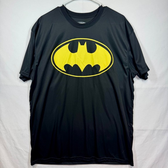 Batman T-Shirt Graphic Print Short Sleeve Black Sz XL - Picture 2 of 7
